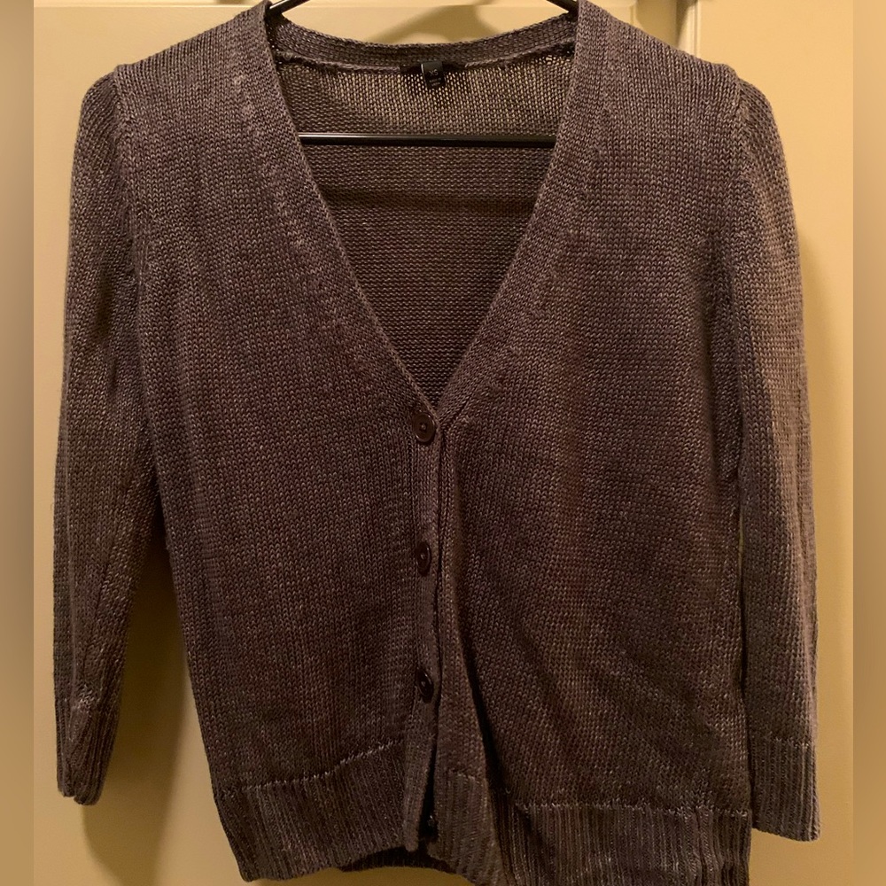 Grey Cropped Sweater